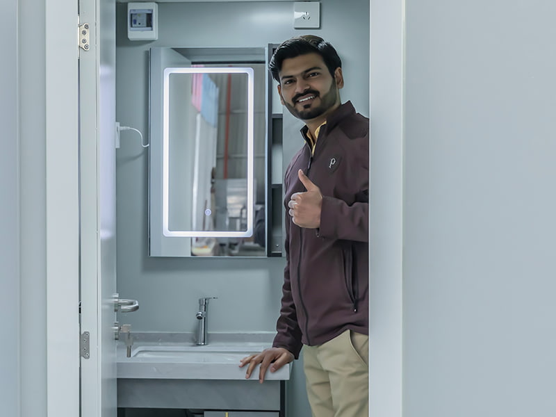 Egyszemélyes XL kültéri hordozható WC