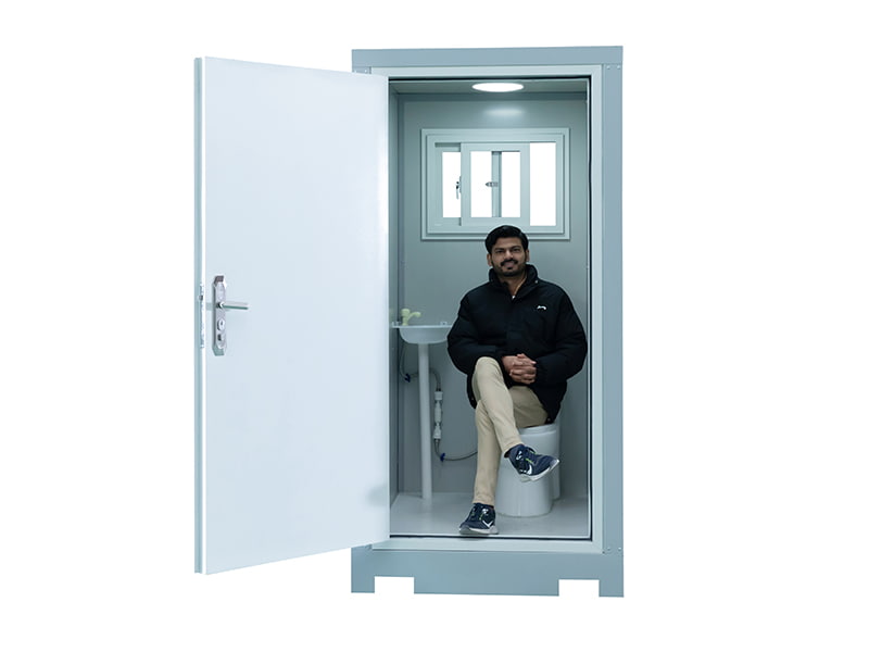 Egyszemélyes kültéri hordozható WC