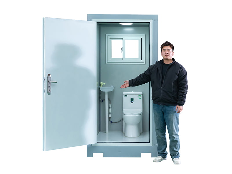 Egyszemélyes kültéri hordozható WC