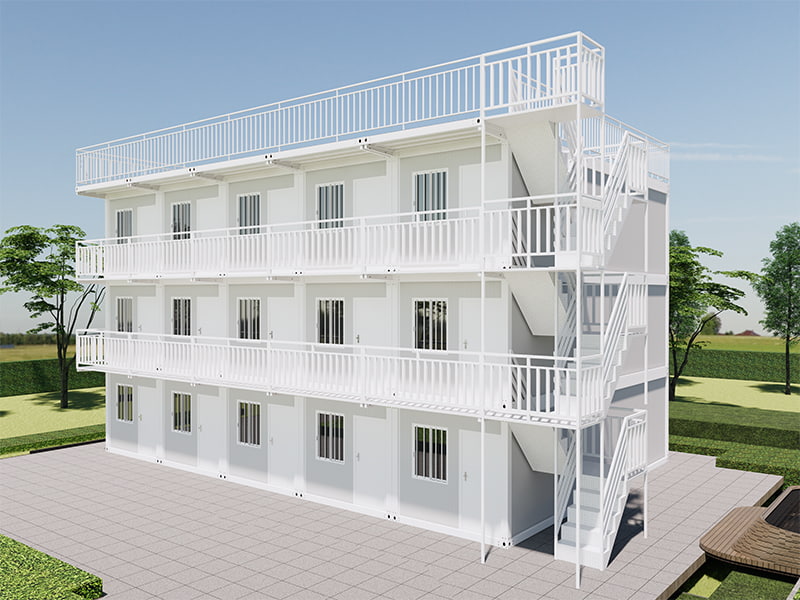 Vietnam Homestay Building Gyorsan összeszerelt konténer szoba