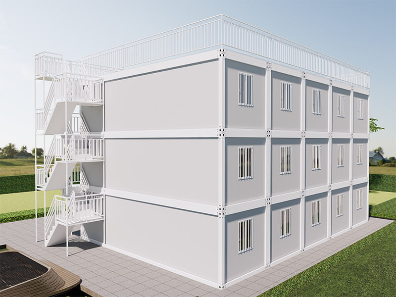 Vietnam Homestay Building Gyorsan összeszerelt konténer szoba