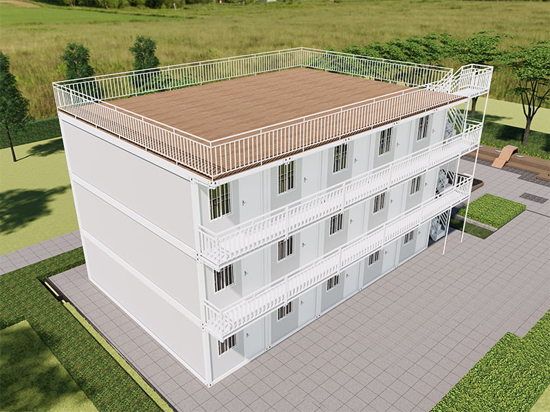 Vietnam Homestay Building Gyorsan összeszerelt konténer szoba