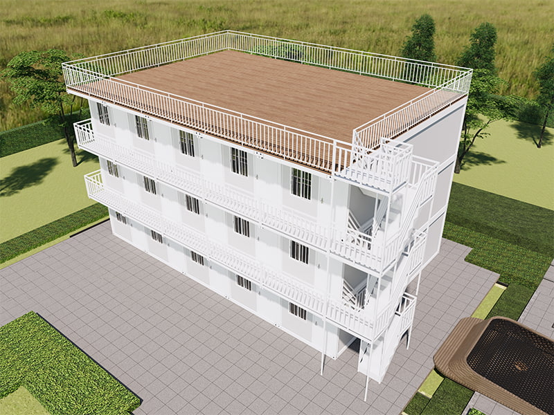 Vietnam Homestay Building Gyorsan összeszerelt konténer szoba